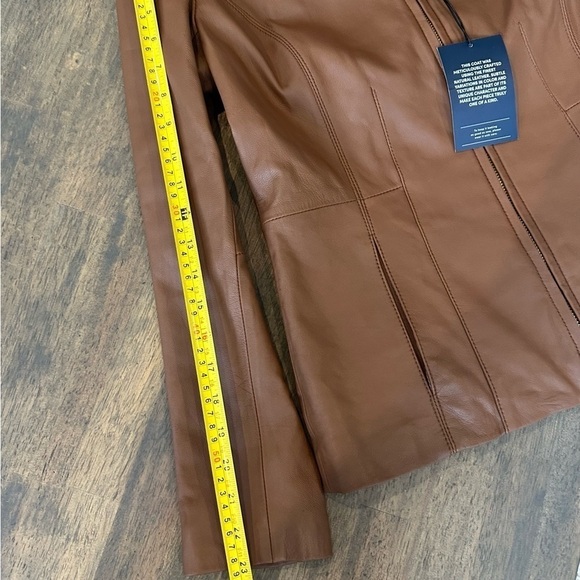 Cole Haan Genuine Lamb Leather Jacket - Picture 9 of 10